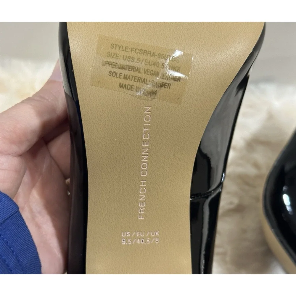 French Connection Womens Sierra Pointed Toe Comfortable Pumps Black Size 9.5 NWB